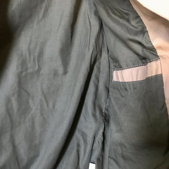 Kasild Military-Inspired Lined Khaki Denim Jacket, Size M - Picture 11 of 16